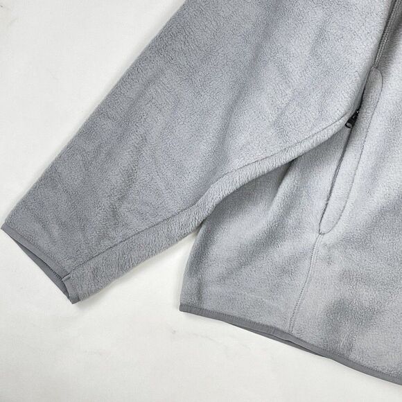 Men Full Zip Polar Fleece Sweater Jacket Gray Size 2XL - Picture 13 of 15